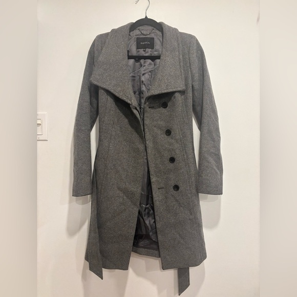 Aritzia Babaton Charcoal Gray Coat - Picture 3 of 17